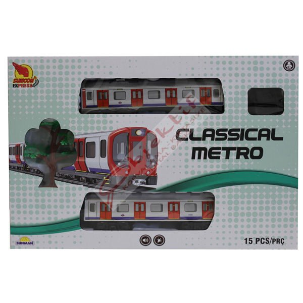 Sunman Sesli Ve Işıklı Klasik Metro Set Marmaray 15 Parça S01002549