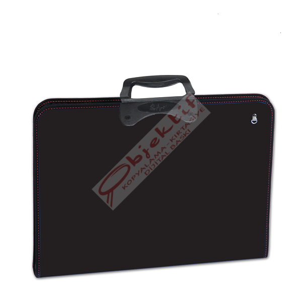 Abka Teknik Resim Çantası Fermuarlı 55x75 Siyah