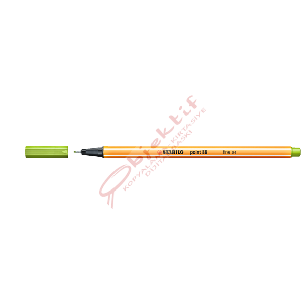 Stabilo Keçe Uçlu İnce Kalem 88 Point 0.4 MM Elma Yeşii 88/33