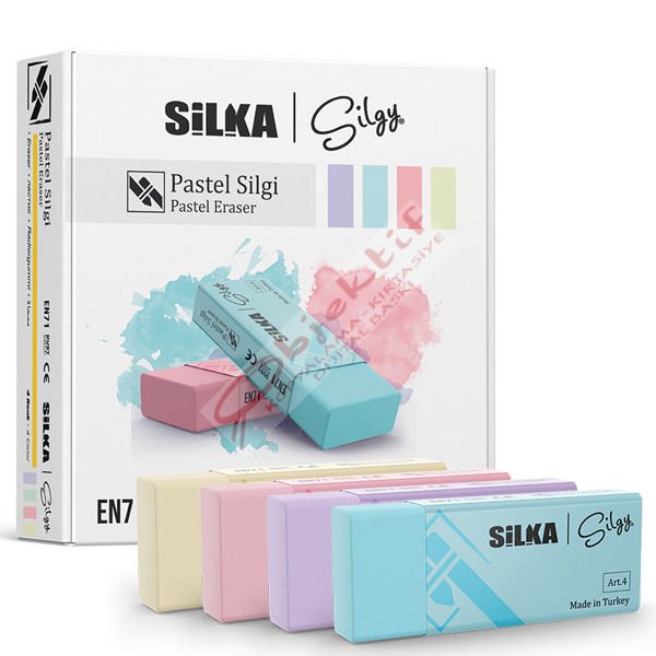 Silka Silgi Pastel 4 Renk 30 Lu Art.45