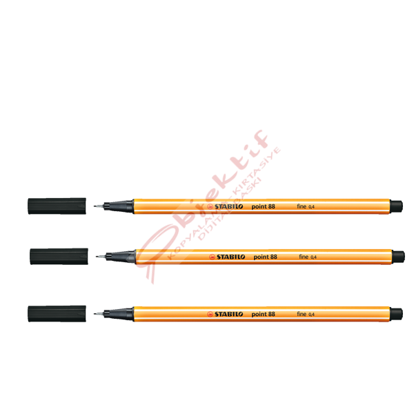 Stabilo Keçe Uçlu İnce Kalem 88 Point 0.4 MM Siyah 88/46