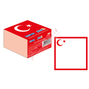 Hopax Stıckn Yapışkanlı Not Kağıdı Türkiye Şekilli 400 YP 70x70 21606
