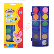 Play-Doh Sulu Boya 28 MM Büyük Boy 12 Renk PLAY-SU003