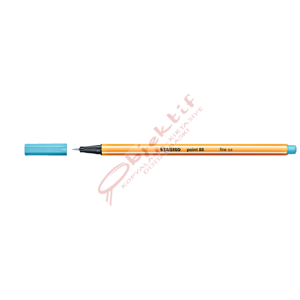Stabilo Keçe Uçlu İnce Kalem 88 Point 0.4 MM Uçuk Mavi 88/57
