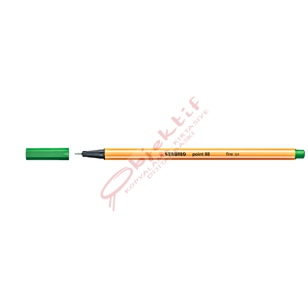 Stabilo Keçe Uçlu İnce Kalem 88 Point 0.4 MM Yeşil 88/36