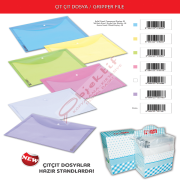 Abka Çıtçıtlı Dosya Kırmızı