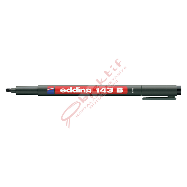 Edding Asetat Kalemi Permanent B Seri 1-3 MM Siyah 143 B