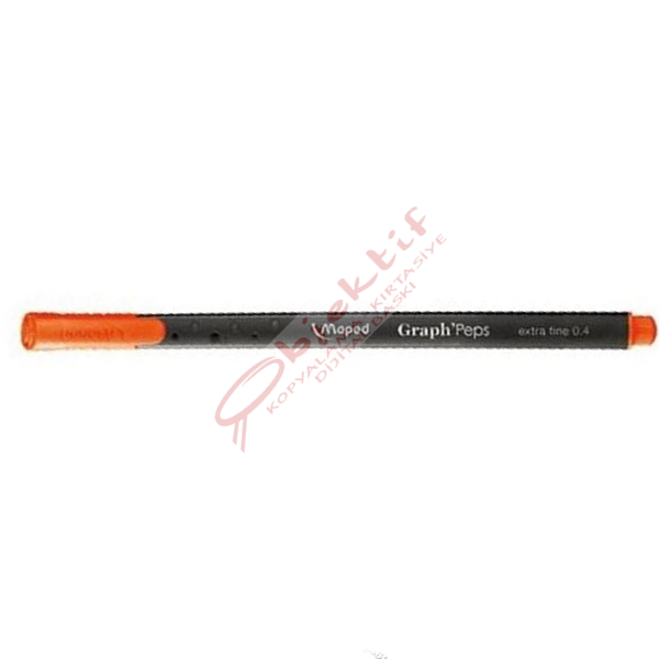 Maped Fineliner Graph Peps 0.4 MM Portakal Rengi 12 Lİ 74911603