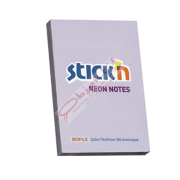 Hopax Stıckn Yapışkanlı Not Kağıdı 100 YP 76x51 Pastel Lila HE21402