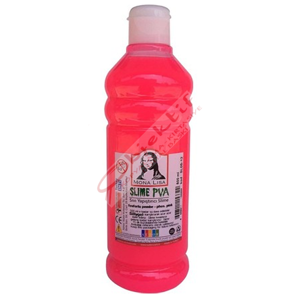 Monalisa Sıvı Yapıştırıcı Slime 500 ML Fosforlu Pembe SL05-12