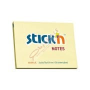 Hopax Stıckn Yapışkanlı Not Kağıdı 100 YP 76x101 Pastel Sarı HE21008