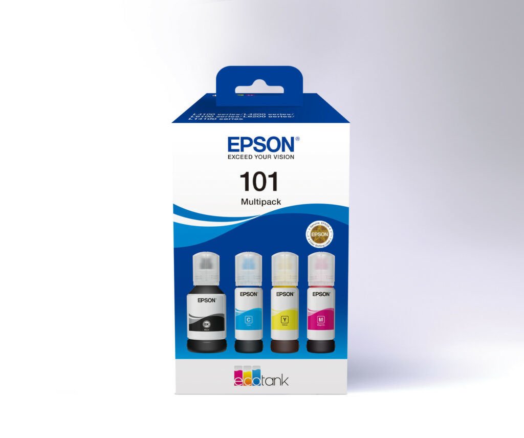 Epson 101 Cyan/Magenta/Yellow/Black Mavi/Kırmızı/Sarı/Siyah T03V6 4lü Multipack Kartuş