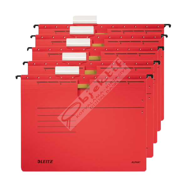 Leitz Askılı Dosya Telli Alpha Karton A4 Kırmızı 1984