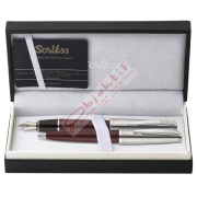 Scrikss Takım Kalem Dolma+Tükenmez Bordo 78