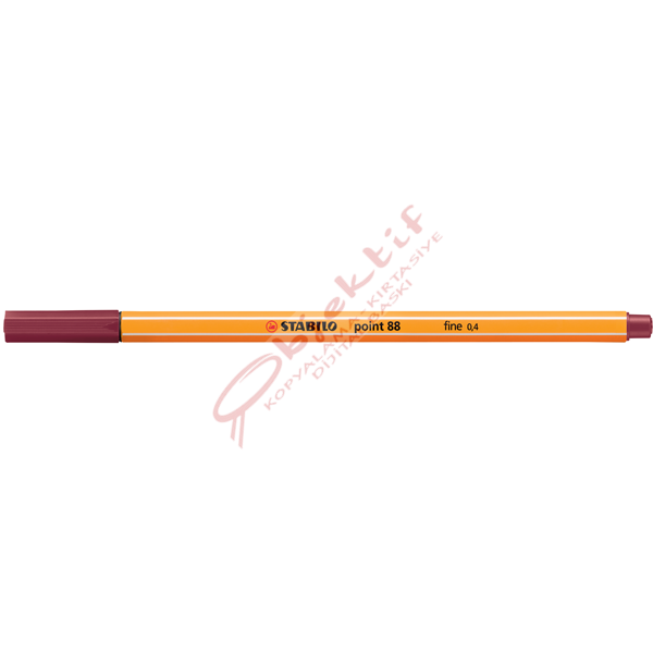 Stabilo Keçe Uçlu İnce Kalem 88 Point 0.4 MM Vişne Çürüğü 88/19
