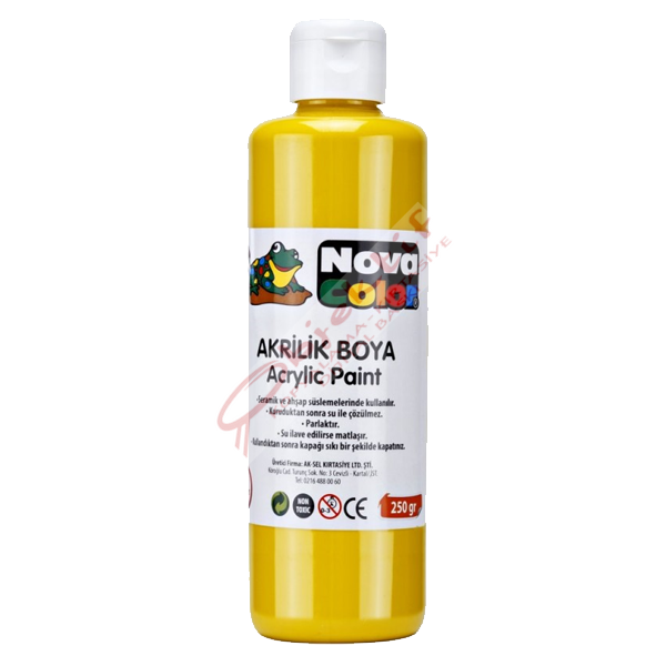 Nova Color Akrilik Boya 250 GR Sarı NC-430