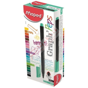 Maped Fineliner Graph Peps 0.4 MM Zümrüt Yeşili 12 Lİ 74912202