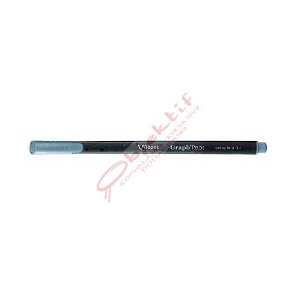 Maped Fineliner Graph Peps 0.4 MM Gümüş Grisi 12 Lİ 74912302