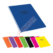 Keskin Color Spiralli Defter Free Plastik Kapak Kareli 80 YP A5 450122-99