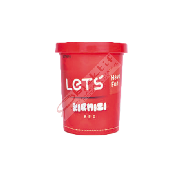 Lets Oyun Hamuru Tek Renk 150 GR Kırmızı L8340-2