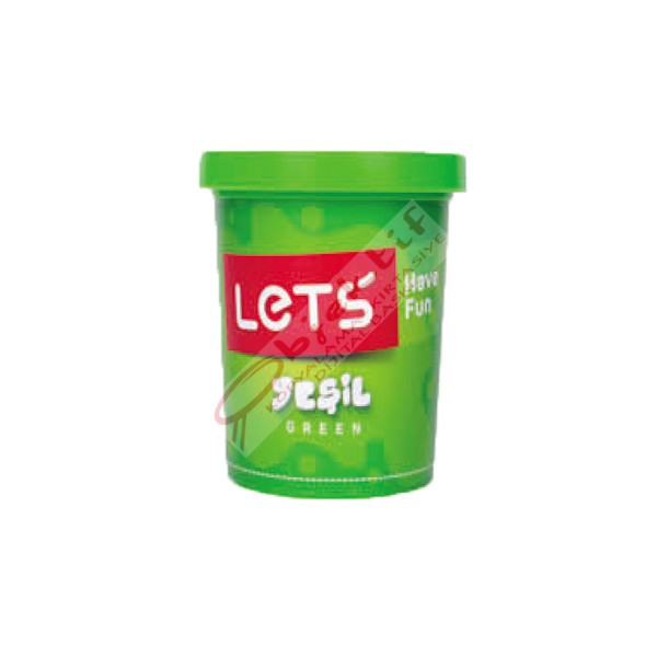 Lets Oyun Hamuru Tek Renk 150 GR Yeşil L8340-4