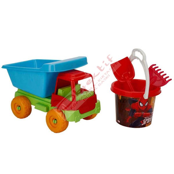 Spiderman Küçük Kamyon Plaj Set 03513