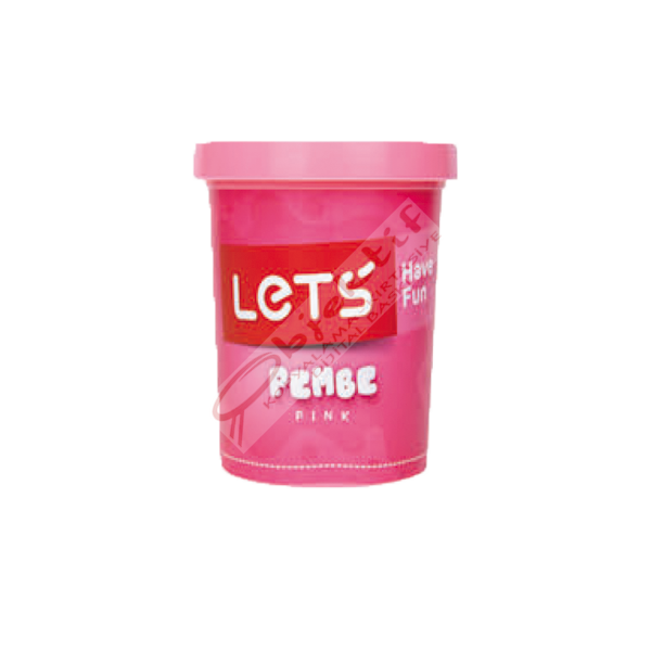 Lets Oyun Hamuru Tek Renk 150 GR Pembe L8340-7