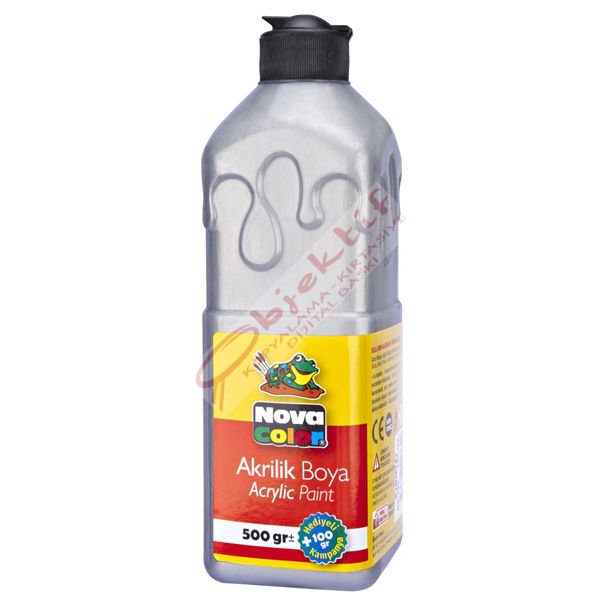 Nova Color Akrilik Boya 500 GR Gümüş NC-671
