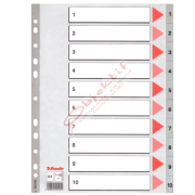 Esselte Seperatör 1-10 Rakamlı Plastik A4 100105