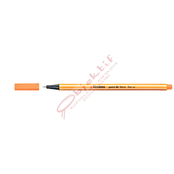 Stabilo Keçe Uçlu İnce Kalem 88 Point 0.4 MM Fosforlu Turuncu 88/054