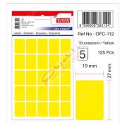 Tanex Ofis Etiketi Poşetli 74x100 MM Sarı OFC-125