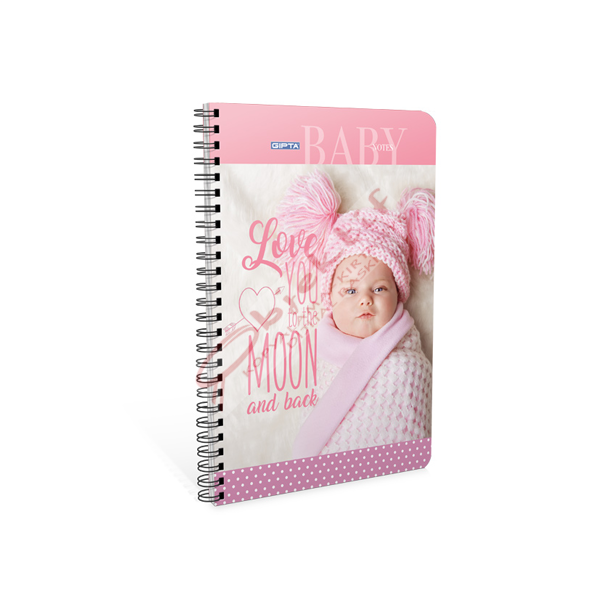 Gıpta Spiralli Defter Baby Ofset Plastik Kapak Çizgili 80 YP A6 6599