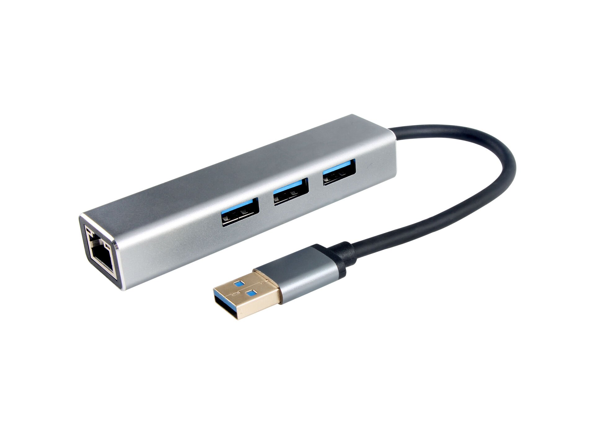 Vcom DH312A Usb 3.0 To USB3.0*3+RJ45 Çoklayıcı