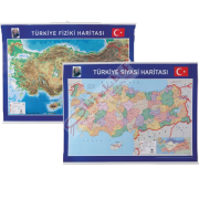 Gülpaş Harita Türkiye Siyasi-Fiziki Çıtalı 70x100 999