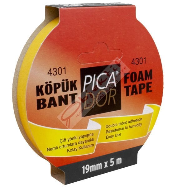 Picador Çift Taraflı Bant Köpük Rulo Askılı 19x5 Mt 4301