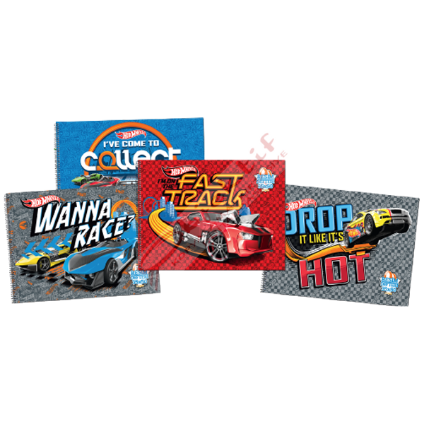 Gıpta Resim Defteri Spiralli 15 YP 17x24 Hot Wheels 5436