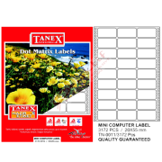 Tanex Sürekli Form Etiket 3172 Lİ 20x55