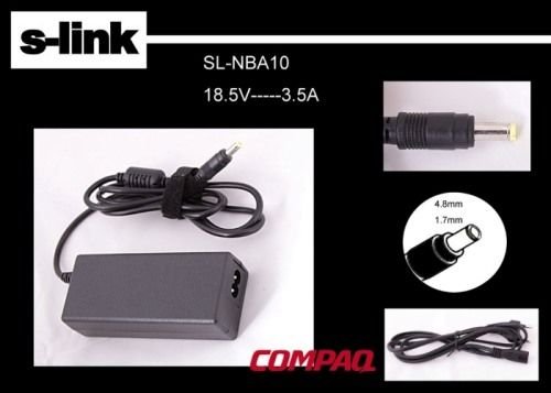 S-link Notebook Adaptörü SL-NBA10 18.5v 3.5a 4.8-1.7