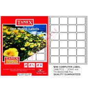 Tanex Sürekli Form Etiket 2496 LI 35x45