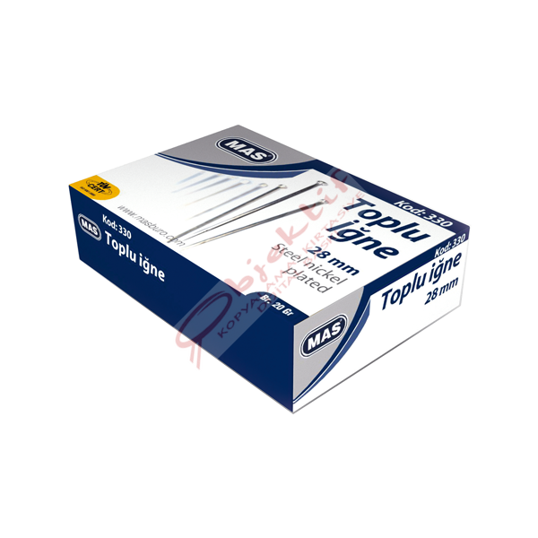 Mas Toplu İğne Nikel 28 MM 20 GR 330