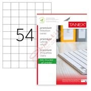 Tanex Laser Etiket 100 YP 35x33 MM Laser-Copy-Inkjet TW-2054