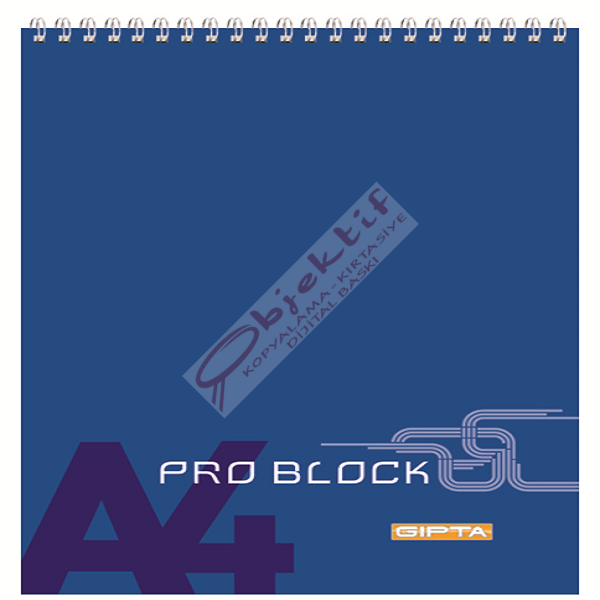 Gıpta Bloknot Pro-Block Spiralli Karton Kapak Çizgili 40 YP A6 1662