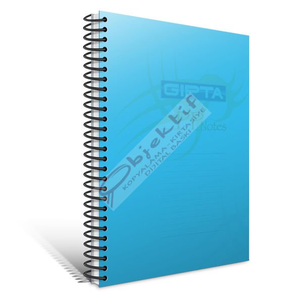 Gıpta Spiralli Defter Eko Plastik Kapak Kareli 120 YP A4 2036