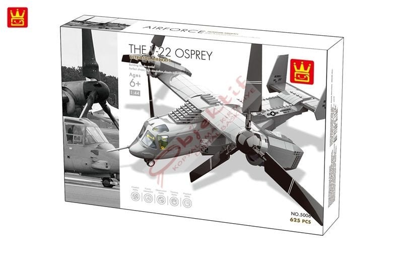 Wange V-22 Osprey Aırcraft-Savaş Uçağı 605 Parça 5006