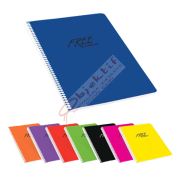 Keskin Color Spiralli Defter Free Office Plastik Kapak Kareli 60 YP A5 450102-99