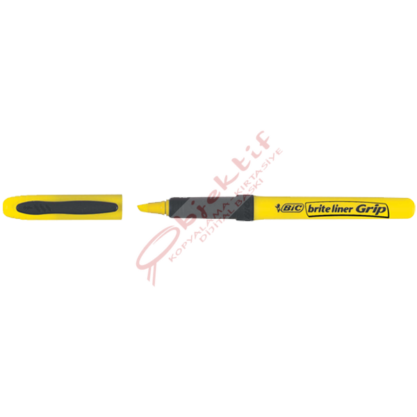 Bic Fosforlu Kalem Brite Line Grip Sarı Kalem Tipi 811 935