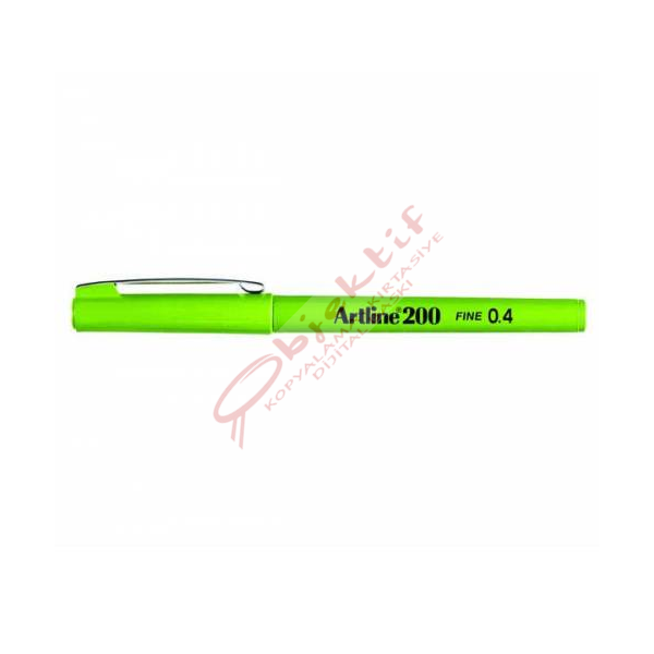 Artline Fineliner 0.4 MM Sarımsı Yeşil EK-200N