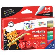 Pensan Markör Kidz Temizlenebilir 7 Metalik  99930