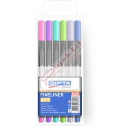 Gıpta Fineliner 0.4 MM Üçgen 6 Renk K601