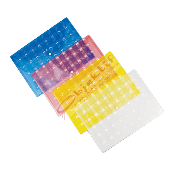 Faber-Castell Çıtçıtlı Dosya Desenli A4 Mavi 5075393200